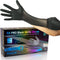 Heavy Duty Disposable Gloves, Latex Free 6.5 Mil Black Nitrile Gloves, 100 Count Powder Free