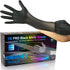 Heavy Duty Disposable Gloves, Latex Free 6.5 Mil Black Nitrile Gloves, 100 Count Powder Free
