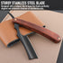 Straight Razor with Strope - Professional Straight Edge Barber Razor, Premium Stainless Steel Shaver for Men