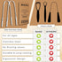 NARZ Professional Tongue Scraper for Bad Breath, Reusable Stainless Steel Cleaners with Dual Carved Handle for Adults &