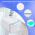 Hunanyume 50 12" 17"(Blue Disposable Paper Hand Towels for Bathroom, Decorative Linen Feel Guest Towels, Soft