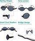Eyekepper Oval Round Reading Glasses Mini for Women Men, Small Vintage Reader Eyeglasses with Spring Hinges