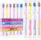 Tetragonal tree 6 Pieces Individually Wrapped Extra Soft Toothbrush for Sensitive Teeth & Gums