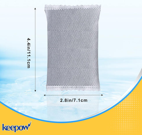 KEEPOW 8 Pack Activated Charcoal Odor Absorber for iTouchless 8 Gallon & Larger Trash Can Deodorizer