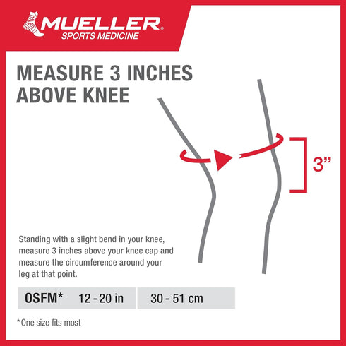 MUELLER Sports Medicine Self Adjusting Hinged Knee Brace, One Size for Pain Relief