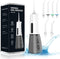 Cordless Water Dental Flosser for Teeth - QFBUDR, Portable Rechargeable IPX7 Waterproof Oral Irrigator, 5 Modes