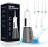 Cordless Water Dental Flosser for Teeth - QFBUDR, Portable Rechargeable IPX7 Waterproof Oral Irrigator, 5 Modes