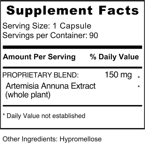 Jiva Botanicals Artemisia Annua Sweet Wormwood Capsules, Supports Immune System & Liver Health, 90 Capsules