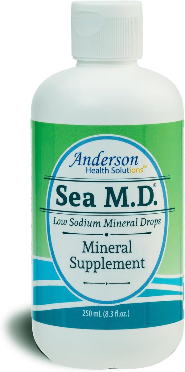 Anderson's Sea M.D. Concentrated Trace Mineral Drops, Ionic Electrolyte Magnesium Supplement for Muscle Cramps, 8.3 fl