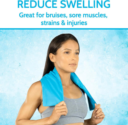 Arctic Flex Neck Ice Pack, Cold Compress Shoulder Therapy Wrap, Reusable Medical Freezer Gel Pad for Swelling, Injuries