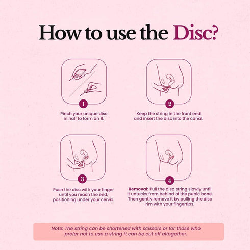 LUMMA Menstrual Disc | Includes Carrying Pouch and Silicone String for Easy Removal | Comfortable & Sustainable Choice
