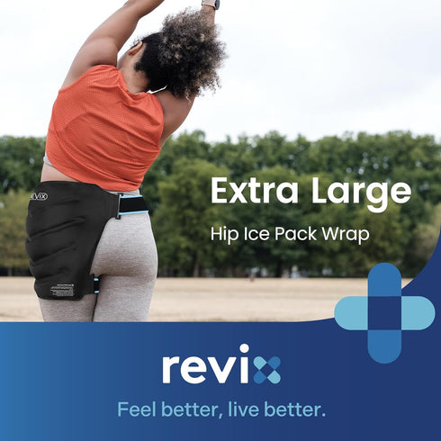 REVIX Extra Large Hip Ice Pack Wrap, Reusable Cold Pack for Bursitis and Hip Replacement Surgery