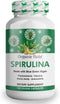 Organic Veda - Spirulina Capsules Made with Blue Green Algae - 120 Veggie Capsules for Immune System Support