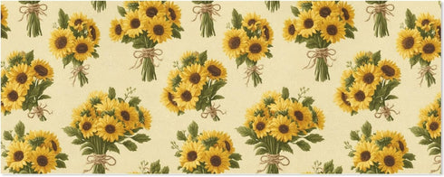 pnyoin Merry Christmas Wrapping Paper Roll,Sunflowers and Bouquet Gift Wrap Perfect for