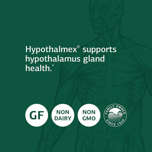 Standard Process Hypothalmex - Whole Food Brain Support with Magnesium Citrate and Calcium - 60 Tablets