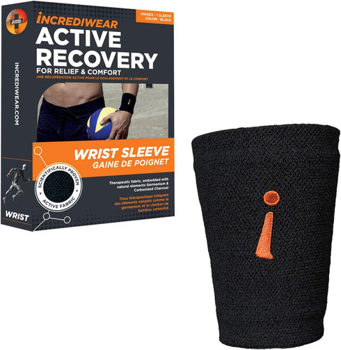Incrediwear Wrist Sleeve – Wrist Brace for Men and Women, Black Large, Supports Inflammation, Swelling & Joint Pain