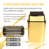 Replacement Foil and Cutter for BaBylissPRO Barberology Electric Shaver, Double Foil Shaver Replacement Head (Golden)
