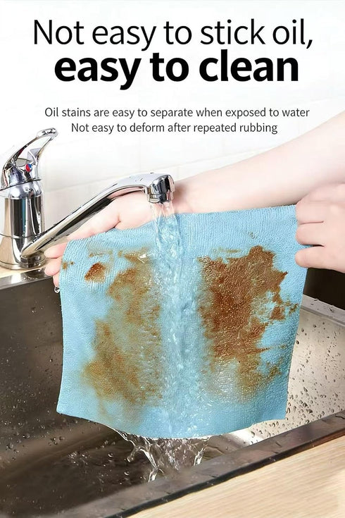 MaoLtd 20 Pack Countertops, 8.6 8.6 Inch Disposable Dish Cloths, Microfiber Cleaning Cloths, Lint-Free Cleaning Towels