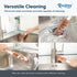 2 Pack Drain Cleaning Brush, Ergonomic Handle with Dual-Bristles for Kitchen, Sink, Shower, Bathtub Hair Clogs