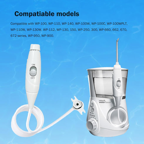 Oral Hygiene Accessories Replacement Hose and Handle Parts for Waterpik Water Flosser Models WP-100, WP-300, WP-660