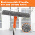 Professional 2 in 1 Window Squeegee with 68" Long Stainless Steel Handle, Microfiber Cloth for High Window Cleaning