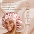 YANIBEST Satin Bonnet for Sleeping, Double Layer Satin Lined Hair Bonnet with Tie Band for Women