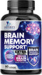 Nootropic Brain Supplements for Memory and Focus, 60 Capsules with 40 Nootropics & Vitamins for Clarity & Concentration