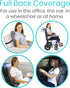 Vive Full Lumbar Cushion - Memory Foam Contour Support for Lower Back Pain - Ergonomic Pressure Relief for Office