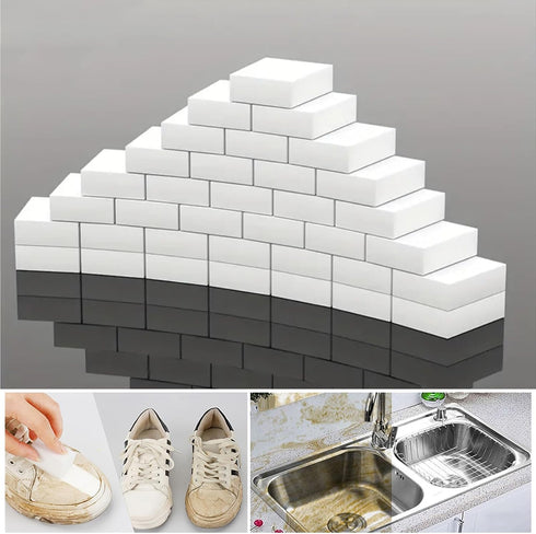 100/180 Pack Magic Sponge Eraser, Non-Scratch Melamine Foam Sponges for Multi-Functional Household Cleaning