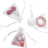 Tendwarm 100 Pcs Sheer Organza Bags - 3x4 Inch Gift Bags for Party, Wedding, Christmas with Drawstring