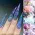 Iridescent Glitter Nail Art Sequins, Holographic 3D Irregular Ultra Thin Glitter Flakes for Women Girls