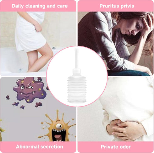 Wilafury 10Pcs 200ml Douche Bottles for Women, Disposable Vaginal & Anal Applicator, Eco-Friendly Flexible Cleaner
