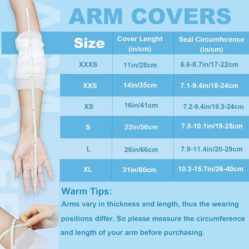 Kids Cast Covers for Shower Arm, Waterproof and Watertight Protector Bag for Broken Surgery Wound Arm, Reusable