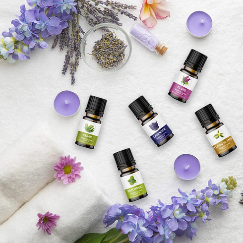 KOURUILIFE Set 20 10 ml, 100% Essential Oils for Diffuser, Aromatherapy Oils * Organic Fragrance Oil Kit