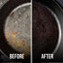 Knapp Made CM Scrubber 9"x6" Small Ring Cast Iron Scrubber, Cleaner for Hard Anodized Cookware, Pans, Grills
