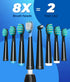 Electric Toothbrush with Travel Case, Sonic Toothbrush for Adults, 8 Brush Heads, 40000 VPM Deep Clean, 5 Modes
