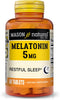 Mason Natural Vitamin Melatonin 5 Mg with Vitamin B-6 | Extra Strength 60 Count