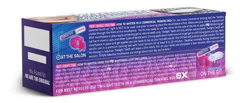 Whitening Kit with Whitener Gel, Mouthpiece for Tanning Bed & Powerful UV Light for At Home Whitening