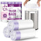 JOYEUX 45 Count Small Trash Bags, 4 Gallon Drawstring White Garbage Bags for Bathroom Bedroom Office