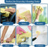 Dan River Tear Away Microfiber Cleaning Towel Roll - 30 Pack, 12x12 Inch Reusable Cloths for Scratch-Free Cleaning