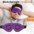 NEWVANGA 3D Sleep Mask for Back and Side Sleepers, Luxury Eye Mask to Block Out Light, Breathable Travel Cover Purple