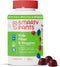SmartyPants Kids Fiber & Veggies - 60 Count, Prebiotic Fiber Gummies, Vegan, Gluten Free, Mixed Berry Flavor