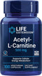 Life Extension Acetyl-L-Carnitine, 100 Capsules | Brain, Mood & Nerve Health, Cellular Energy, Gluten-Free, Non-GMO