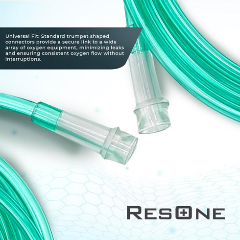ResOne 25Ft Oxygen Supply Tubing, Crush Resistant, Standard Connectors for Nasal Cannulas