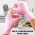 2 Pairs Arthritis Gloves for Women, Compression Gloves for Carpal Tunnel Relief, Fingerless Gloves for Women and Men