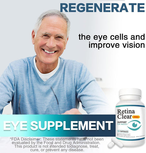 Vunexo Bilberry Focus2PCS Retina Clear Pro Eye Health Support Supplement, with Minerals and Vitamins, Lutein