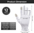 Segbeauty Cotton Gloves for Dry Hands, 24 Counts White Gloves with Touchscreen Fingers for Hand Moisturizing Overnight