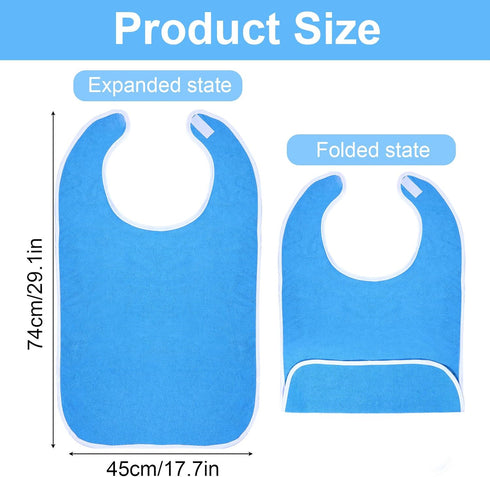 Yuanchu Adult Bibs for Seniors - Comfortable Eating Bibs for Men and Women