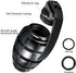 Keychain Pill Container, Waterproof Portable Aluminum Travel Pill Box with Carabiner for Medication - Black