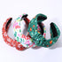 NVENF Festive Holiday Headband for Women, Halloween Christmas Thanksgiving New Year Knotted Hair Accessories